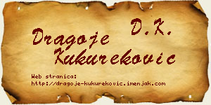 Dragoje Kukureković vizit kartica